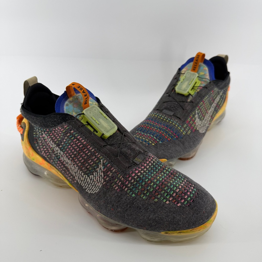 Nike Air VaporMax 2020 Flyknit Mens 11.5 Iron Grey Multi-Color CJ6740-001